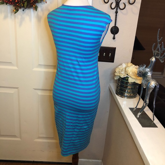 The Original Marimekko Striped Cap Sleeves Dress - Picture 6 of 8